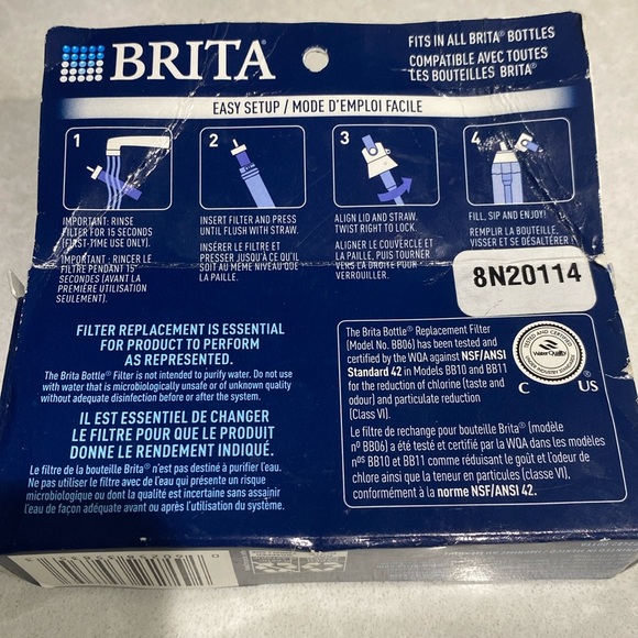 New Brita Water Bottle Replacement Filter, Two Filters, Filter Lasts 2 Months⭐️ - Picture 6 of 16